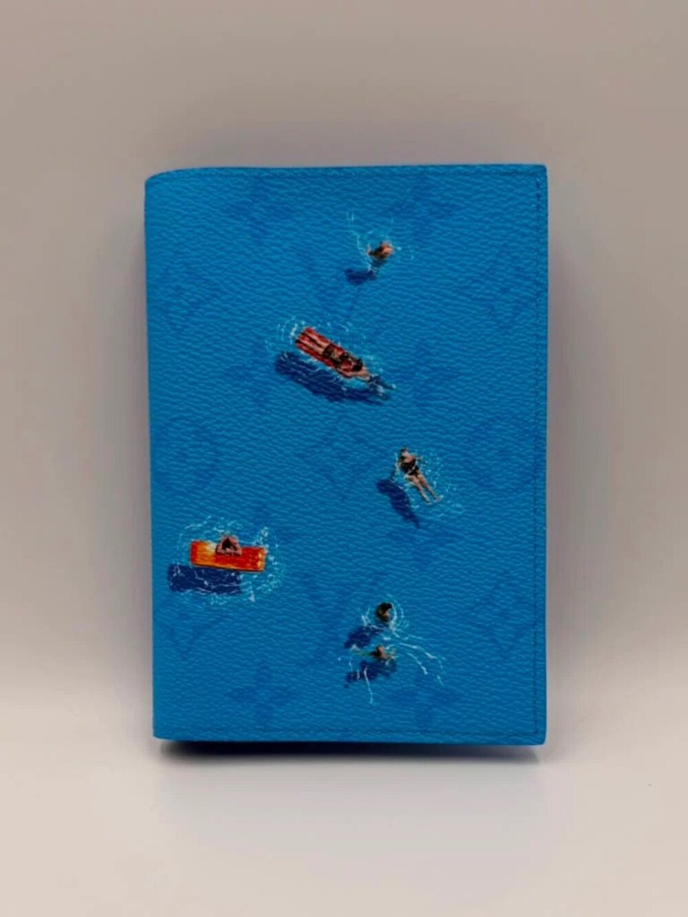 LV Passport Cover — Taigarama Blue Swimmers